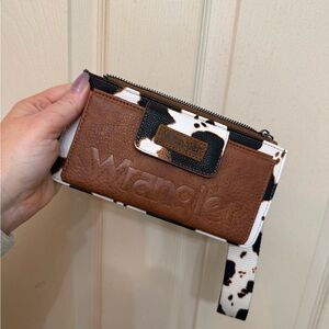 Wrangler Cow Print and Brown Women's Wallet